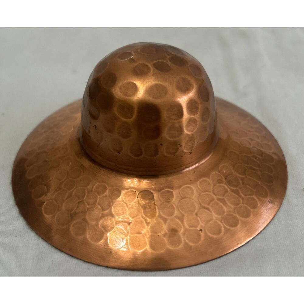 Vintage Hand-Hammered Copper Hat – 4”